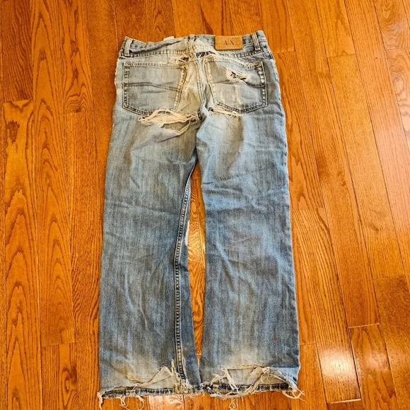 Vintage Distressed Armani Exchange Bootcut Jeans 29 X 30 - Picture 2 of 12